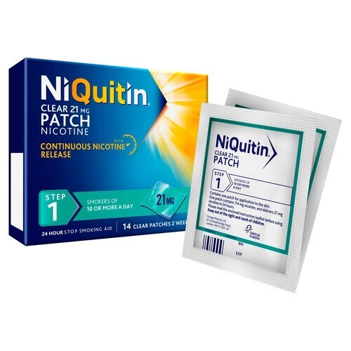 Niquitin clear 21mg step - niquitin,