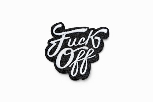 Off humorous embroidered - off,