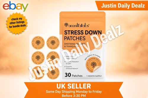 Stress down patches natural - down,