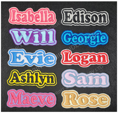 Personalised embroidered name - personalised,