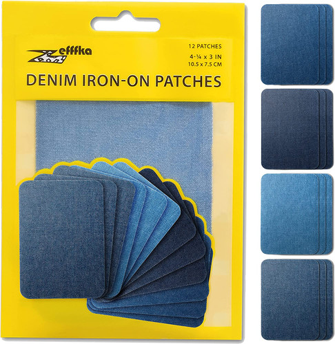Denim iron jean - jean, patches