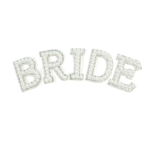 5pcs bride rhinestone iron - iron, on