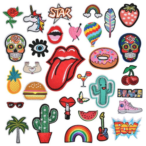 32pcs iron patches for - on,